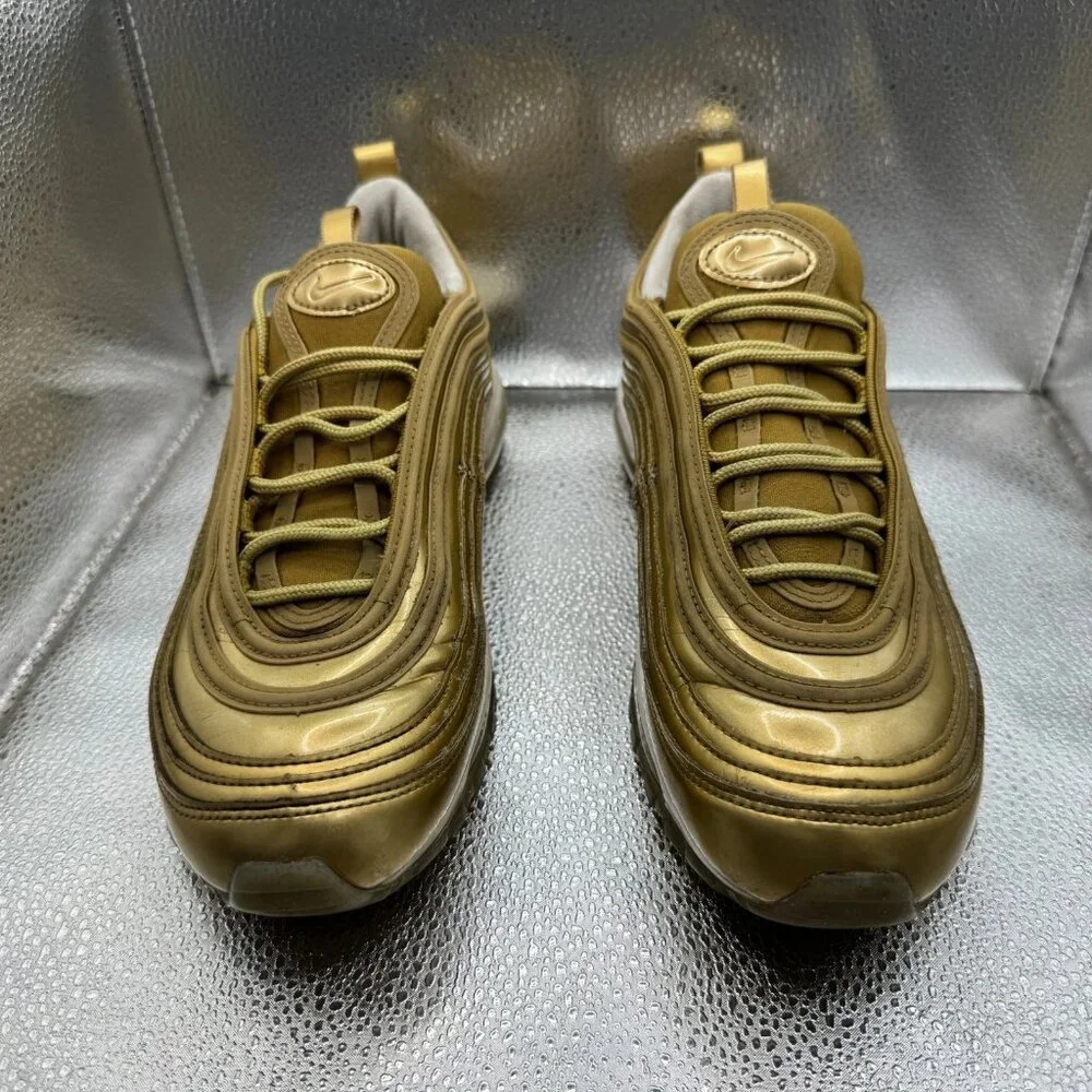 Size 9.5 Nike Air Max 97 Low Womens‎ Olympic Gold Athletic Sneaker CJ0625-700